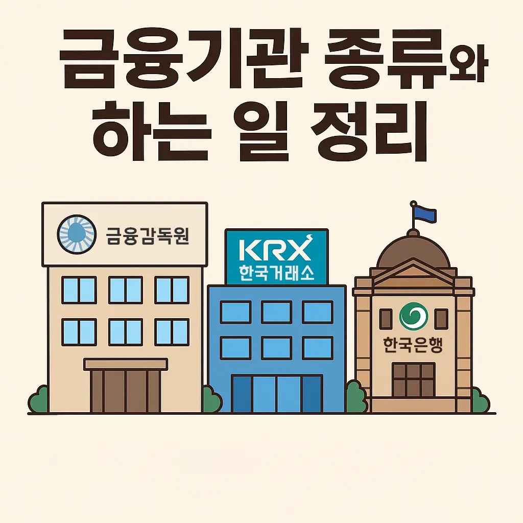 금융감독원, 금융위원회, 한국은행 금융기관 종류와 하는 일 정리 1 금융감독원, 금융위원회, 한국은행 금융기관 종류와 하는 일 정리