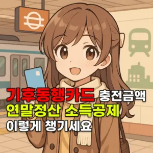 기후동행카드 충전금액, 연말정산 소득공제 이렇게 챙기세요 1 기후동행카드 충전금액, 연말정산 소득공제 이렇게 챙기세요