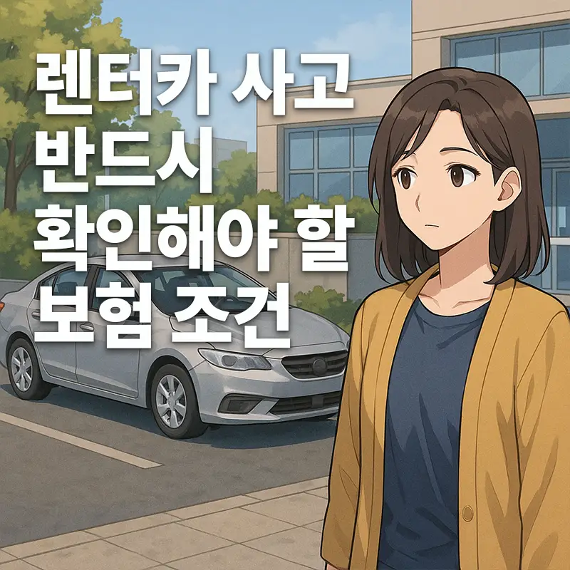렌터카 사고도 내 차 보험으로 처리할 수 있을까? 반드시 확인해야 할 보험 조건 1 렌터카 사고도 내 차 보험으로 처리할 수 있을까? 반드시 확인해야 할 보험 조건