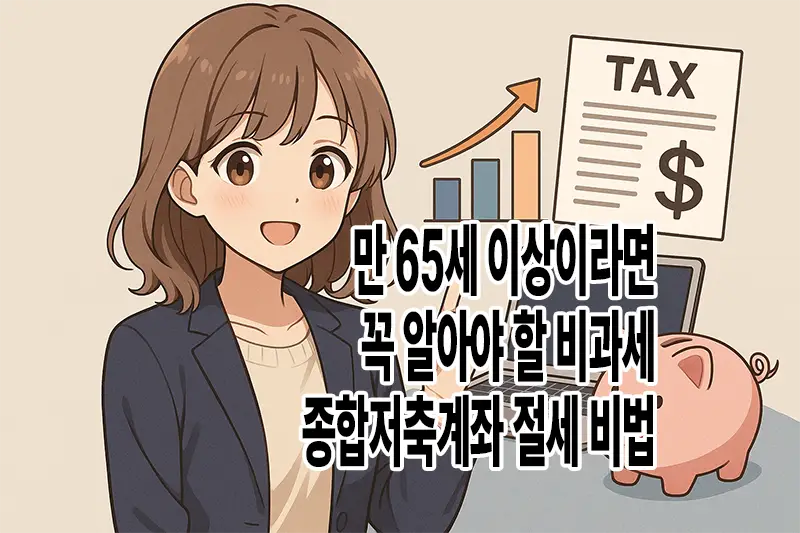 만 65세 이상이라면 꼭 알아야 할 비과세 종합저축계좌 절세 비법