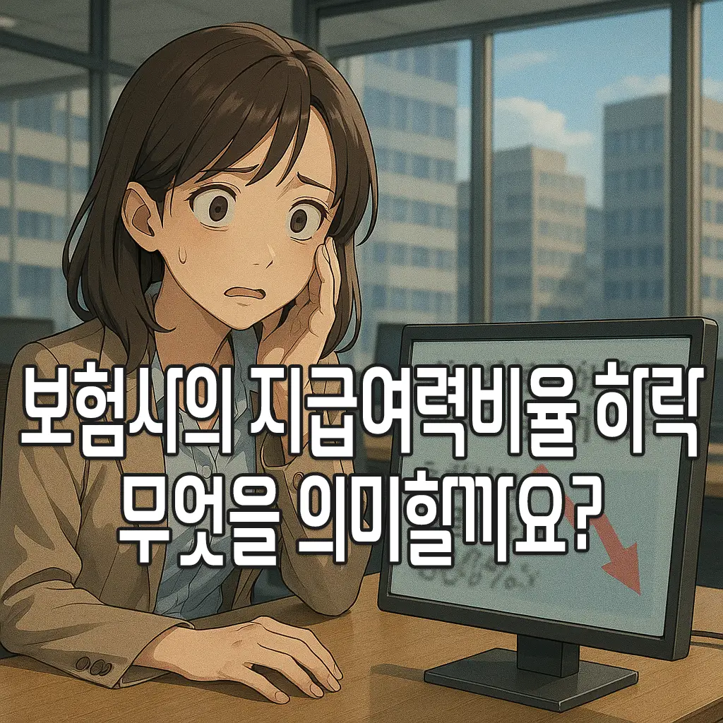 보험사의 지급여력비율 하락, 무엇을 의미할까요? 1 보험사의 지급여력비율 하락, 무엇을 의미할까요?