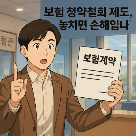보험 청약철회 제도, 놓치면 손해입니다 1 보험 청약철회 제도, 놓치면 손해입니다