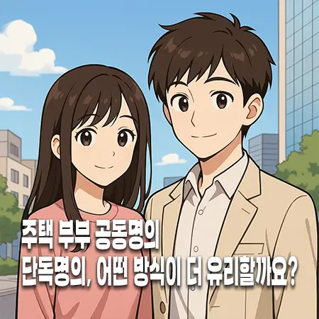 부부 공동명의와 단독명의, 어떤 방식이 더 유리할까요? 1 부부 공동명의와 단독명의, 어떤 방식이 더 유리할까요?