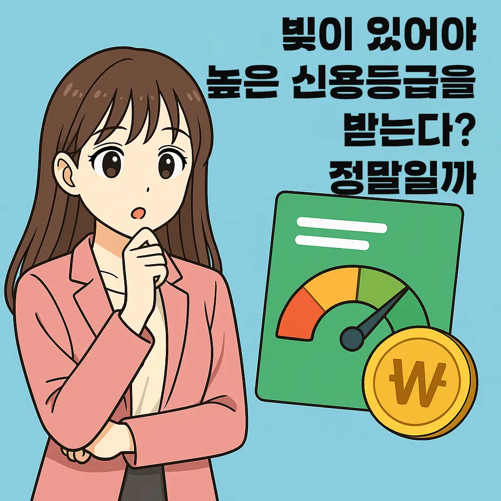 빚이 있어야 높은 신용등급을 받는다? 정말일까요 1 빚이 있어야 높은 신용등급을 받는다? 정말일까요