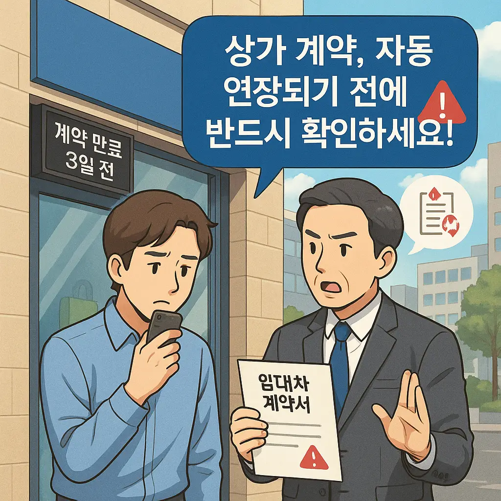 상가 임대차 계약 종료 전, 자동 연장되는 묵시적 갱신 꼭 점검하세요 1 상가 임대차 계약 종료 전, 자동 연장되는 묵시적 갱신 꼭 점검하세요