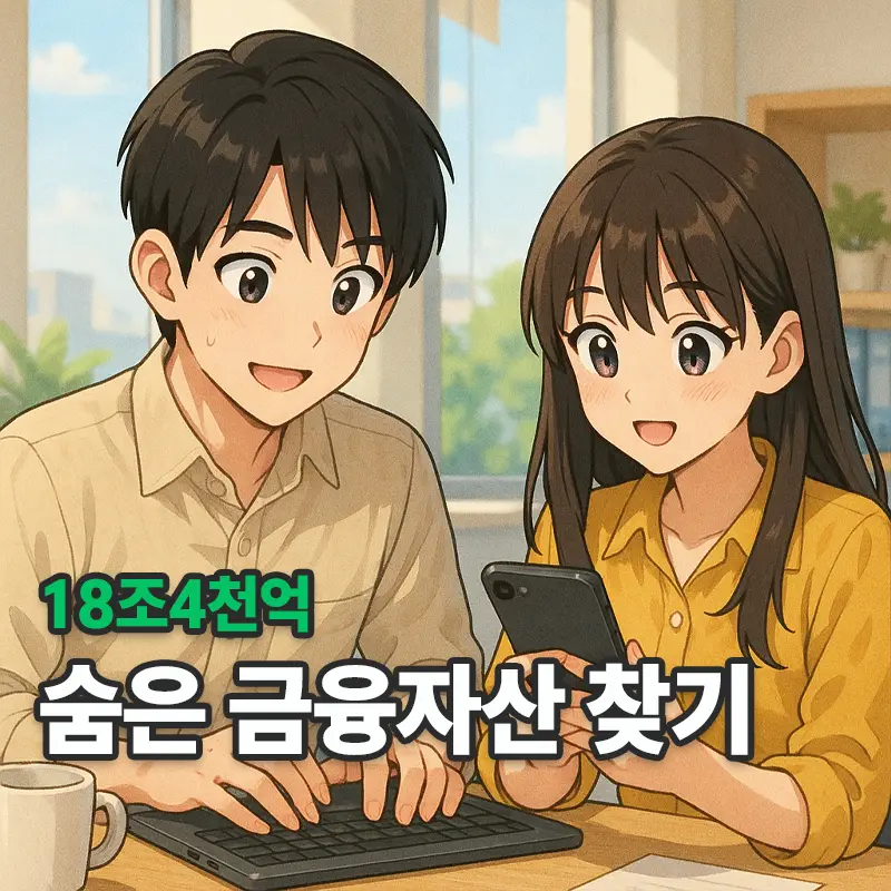 숨은 금융자산 찾기 18조4천억 내 돈 지금 바로 확인하는 방법 1 숨은 금융자산 찾기 18조4천억 내 돈 지금 바로 확인하는 방법
