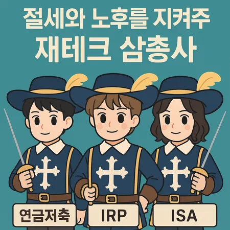 연금저축·IRP·ISA 절세와 노후를 지켜주는 재테크 삼총사 1 연금저축·IRP·ISA 절세와 노후를 지켜주는 재테크 삼총사