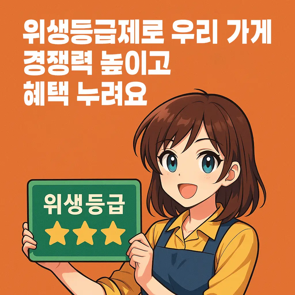 위생등급제로 우리 가게 경쟁력 높이고 혜택 누려요 1 위생등급제로 우리 가게 경쟁력 높이고 혜택 누려요