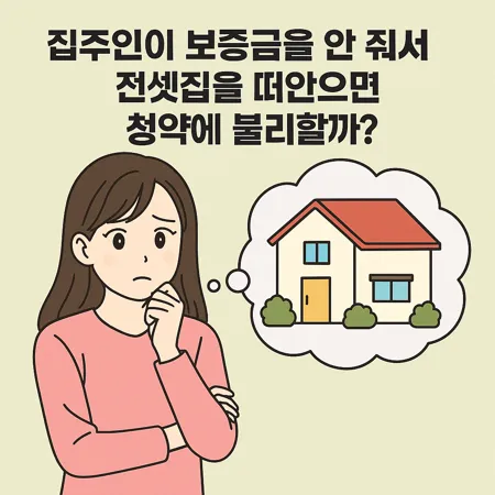 집주인이 보증금을 안 줄 때 전셋집 떠안으면 청약에 어떤 영향이 있을까? 1 집주인이 보증금을 안 줄 때 전셋집 떠안으면 청약에 어떤 영향이 있을까?