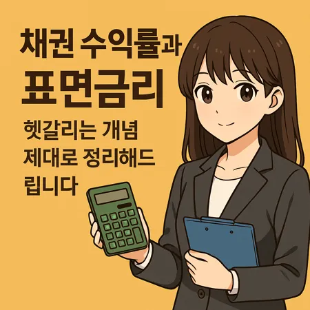 채권 수익률과 표면금리, 헷갈리는 개념 제대로 알아보겠습니다. 1 채권 수익률과 표면금리, 헷갈리는 개념 제대로 정리해드립니다