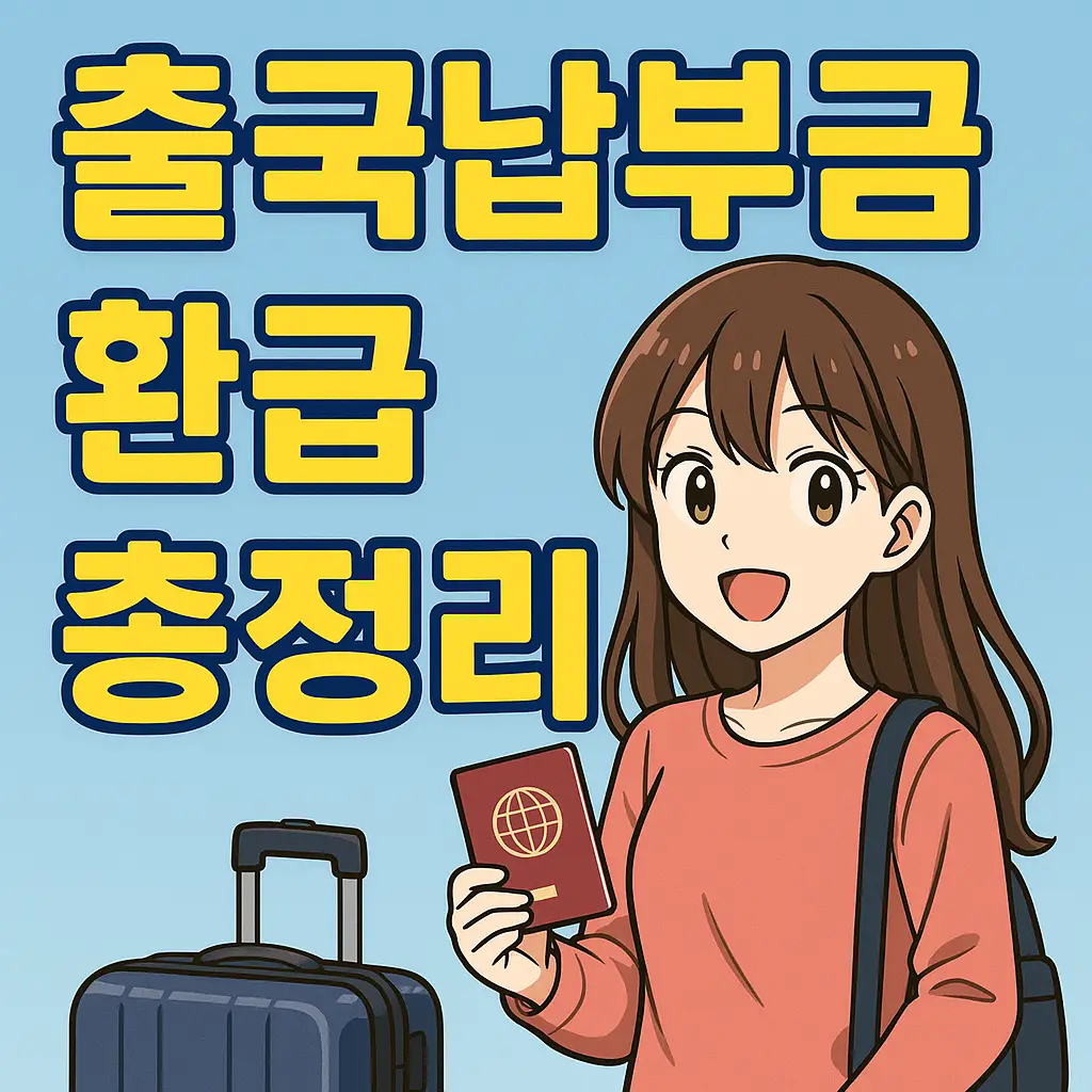 출국납부금 환급 신청 대상부터 방법까지 총정리 1 출국납부금 환급 신청 대상부터 방법까지 총정리