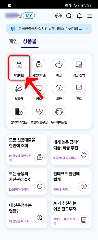 개인대출