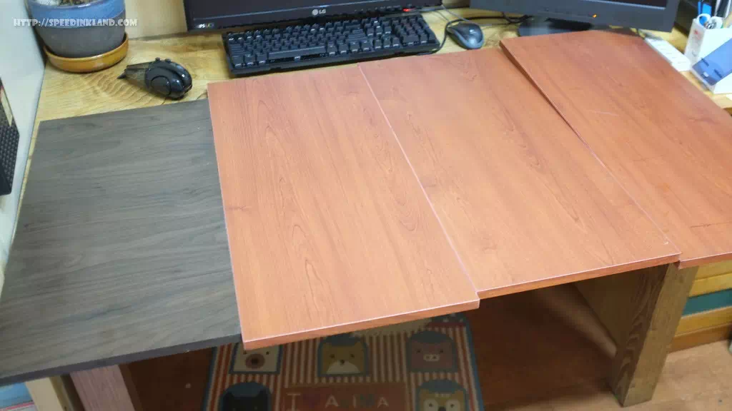 책상 벽걸이 모니터 설치를 위한 뒷벽 작업 6 책상 벽걸이 모니터 설치를 위한 뒷벽 작업 5