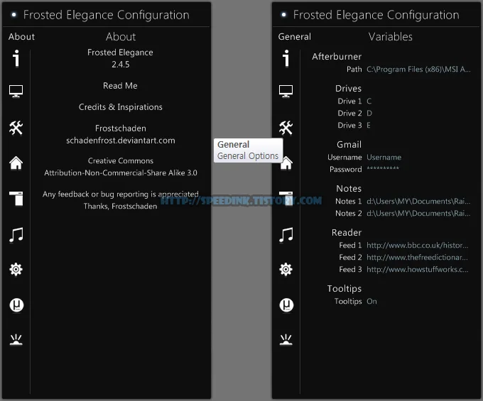 Rainmeter - Frosted Elegance 2.4.5 레인미터 스킨 9 Rainmeter - Frosted Elegance 2.4.5 레인미터 스킨 8
