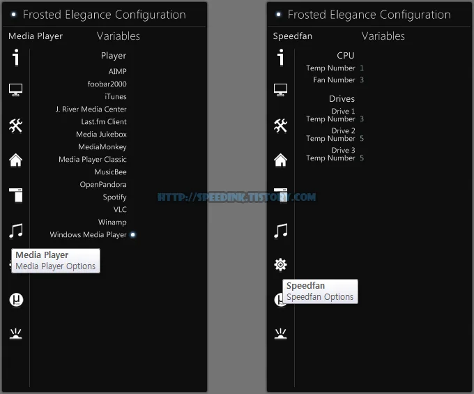 Rainmeter - Frosted Elegance 2.4.5 레인미터 스킨 13 Rainmeter - Frosted Elegance 2.4.5 레인미터 스킨 12