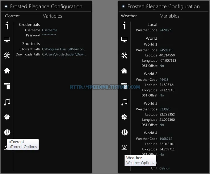 Rainmeter - Frosted Elegance 2.4.5 레인미터 스킨 15 Rainmeter - Frosted Elegance 2.4.5 레인미터 스킨 14