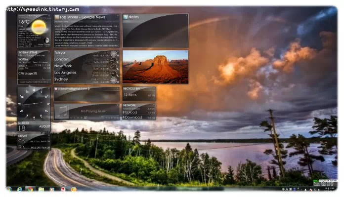 Rainmeter - Glasses 레인미터 스킨 5 Rainmeter - Glasses 레인미터 스킨 4
