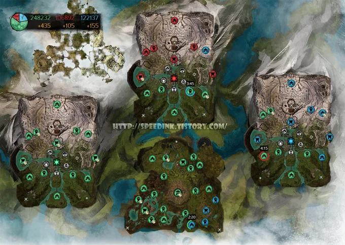 Rainmeter - Guild Wars 2 World vs World Map Overlay 레인미터 스킨 8 Rainmeter - Guild Wars 2 World vs World Map Overlay 레인미터 스킨 7