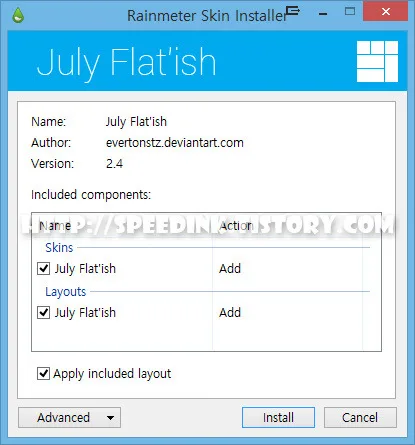 July Flat'ish 2.0 레인미터 스킨 1 July Flat'ish 2.0 레인미터 스킨