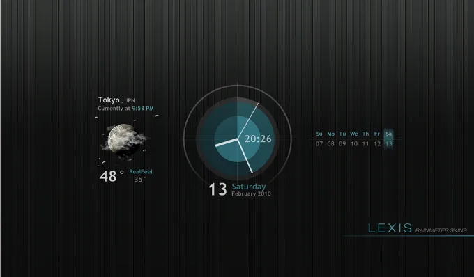 Rainmeter - LEXIS 1.2.3 레인미터 스킨 1 Rainmeter - LEXIS 1.2.3 레인미터 스킨