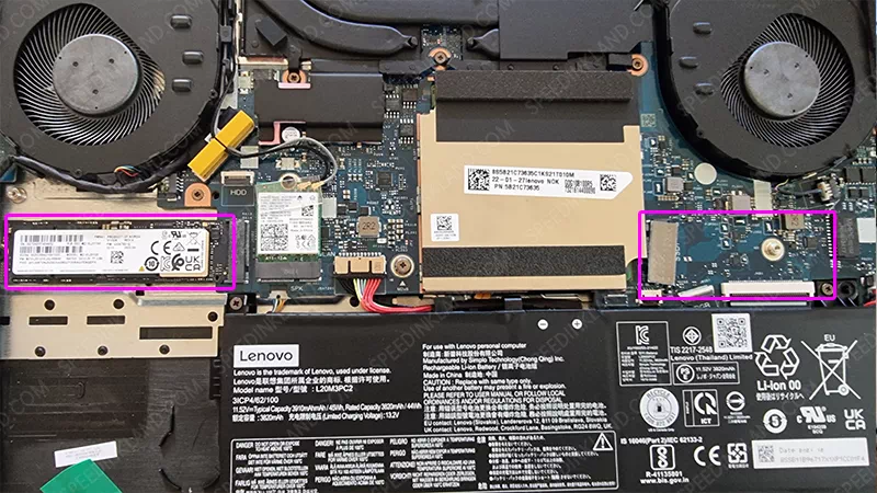레노버 게이밍 3I 노트북 SSD 교체하기 6 내부