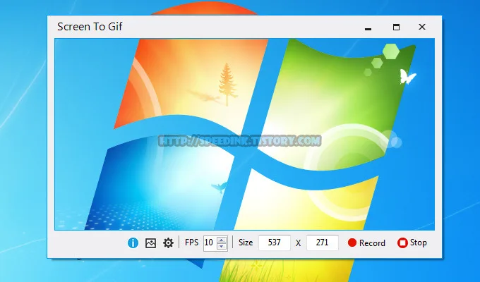 Screen to Gif - 화면 애니메이션 GIF 파일로 녹화 프로그램 6 Screen to Gif - 화면 애니메이션 GIF 파일로 녹화 프로그램 5