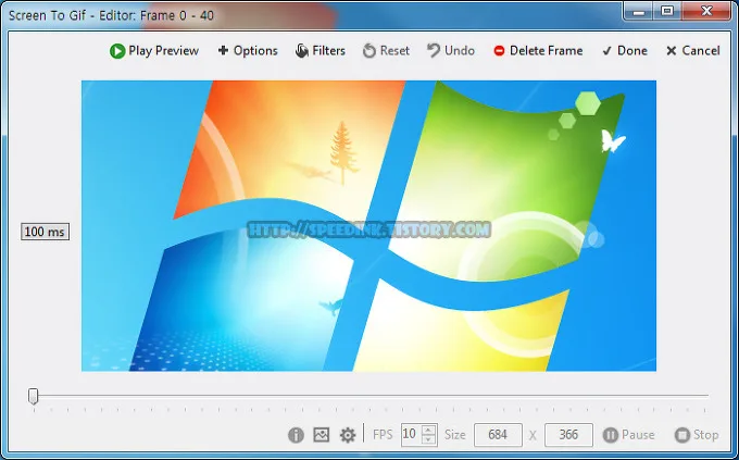 Screen to Gif - 화면 애니메이션 GIF 파일로 녹화 프로그램 10 Screen to Gif - 화면 애니메이션 GIF 파일로 녹화 프로그램 9