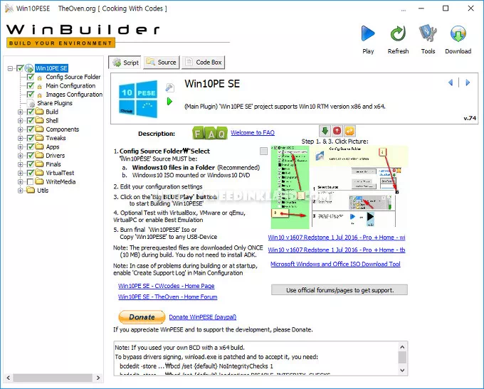 WinPE 쉽고 간단하게 만들기 WinBuilder 2 실행