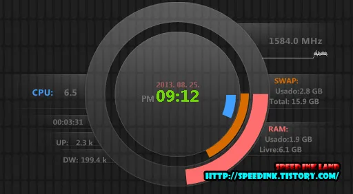 Rainmeter - Circulo Meter 레인미터 스킨 2