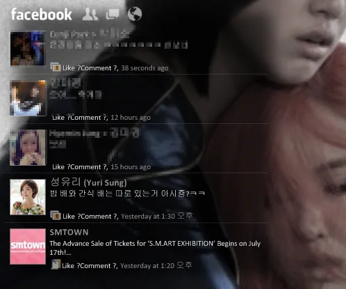 Rainmeter - 페이스북 2.1.1 레인미터 스킨 17 Rainmeter - 페이스북 2.1.1 레인미터 스킨 16