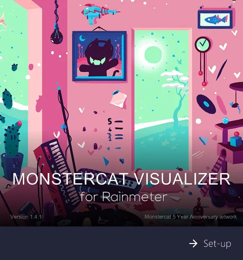 Monstercat Visualizer for Rainmeter 1.4 - 레인미터 스킨