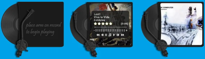 Rainmeter - RetroTunes with NowPlaying 레인미터 스킨 1 Rainmeter - RetroTunes with NowPlaying 레인미터 스킨