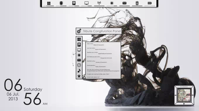 Rainmeter – Tribute v2.1 레인미터 스킨