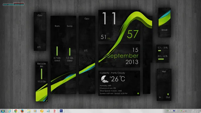 Rainmeter - Wisp v1.2 레인미터 스킨 17 Rainmeter - Wisp v1.2 레인미터 스킨 16