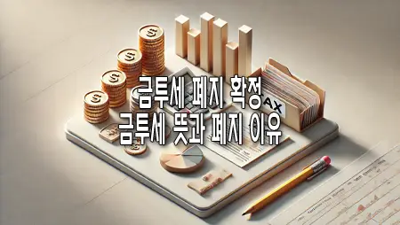 금투세 폐지 확정, 금투세 뜻과 폐지 이유는? 금융투자소득세 총정리!
