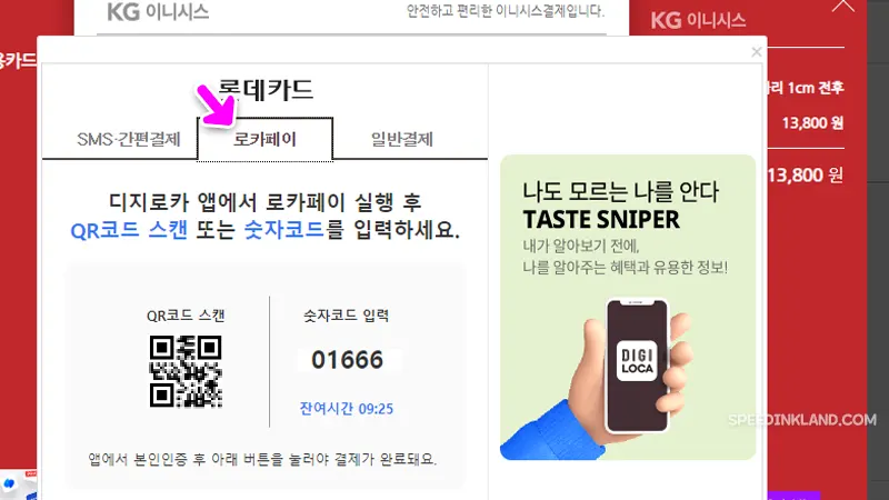 로카페이 선택