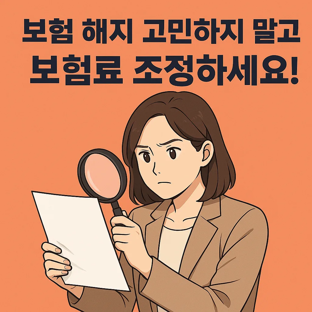 보험 해지 고민되시나요? 보험료 부담 줄이고 보험 유지하는 4가지 방법 1