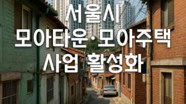 서울시 모아타운·모아주택 사업 활성화로 본격화되는 저층 주거지 재정비 7