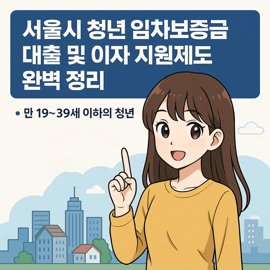 서울시 청년 임차보증금 대출 및 이자 지원제도 총정리 1