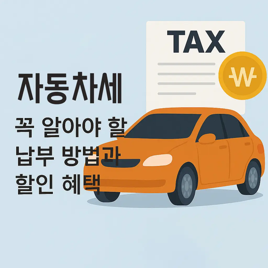 2025년 자동차세, 꼭 알아야 할 납부 방법과 할인 혜택 1