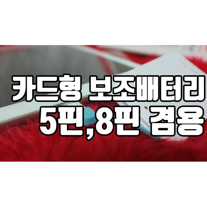 다이소 보조 배터리 카드형 1