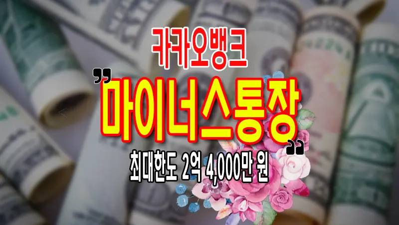 카카오뱅크 마이너스통장