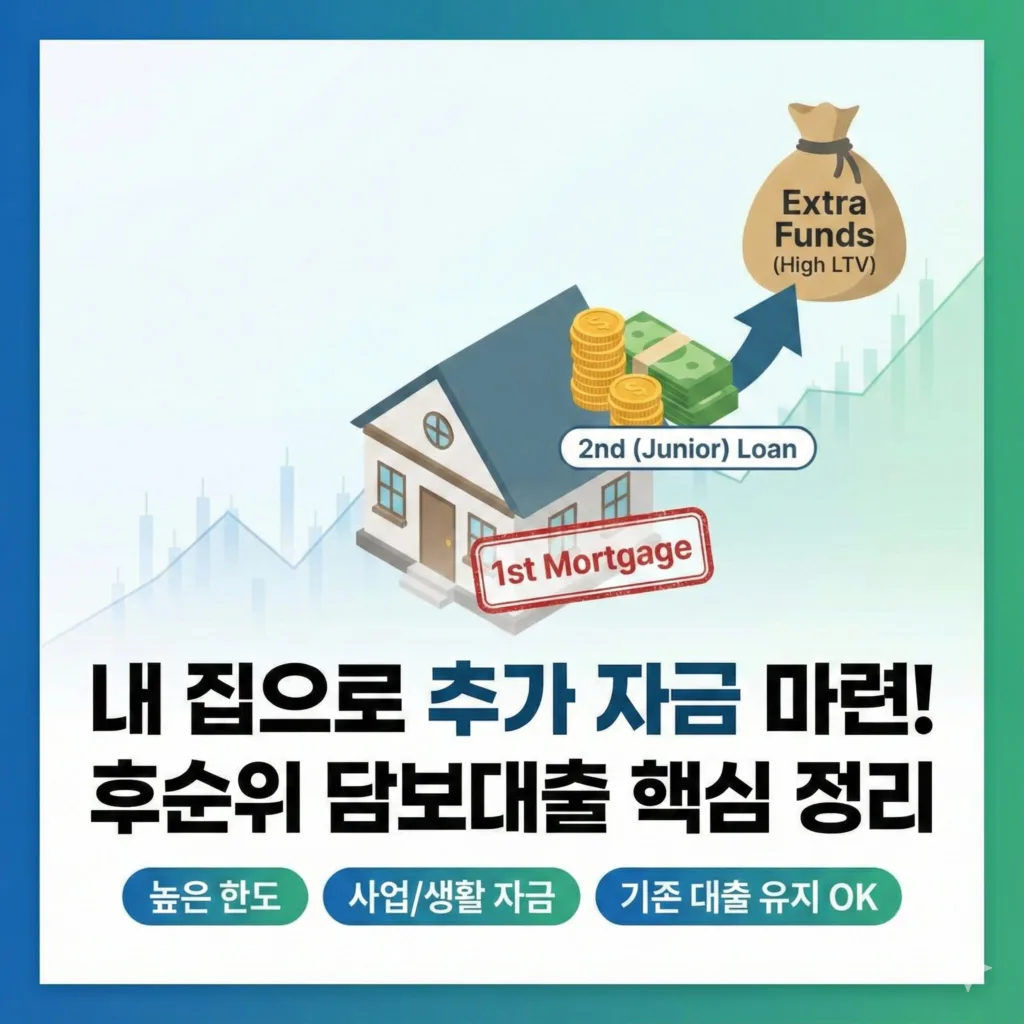 후순위 담보대출 조건과 한도 효율적으로 활용하기